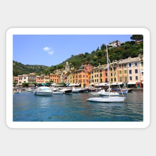 Boats in Portofino Sticker